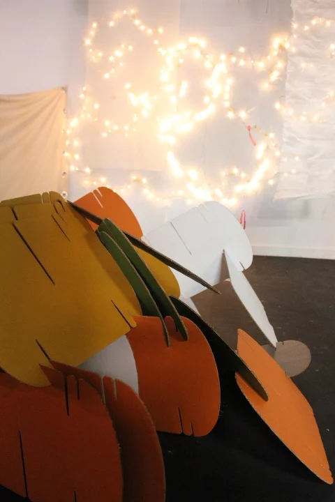 For one child, the whole day was about creating this monumental tunnel structure. It was truly something to behold. Only children could fit inside it. It soon became a place where treasures could be stored.