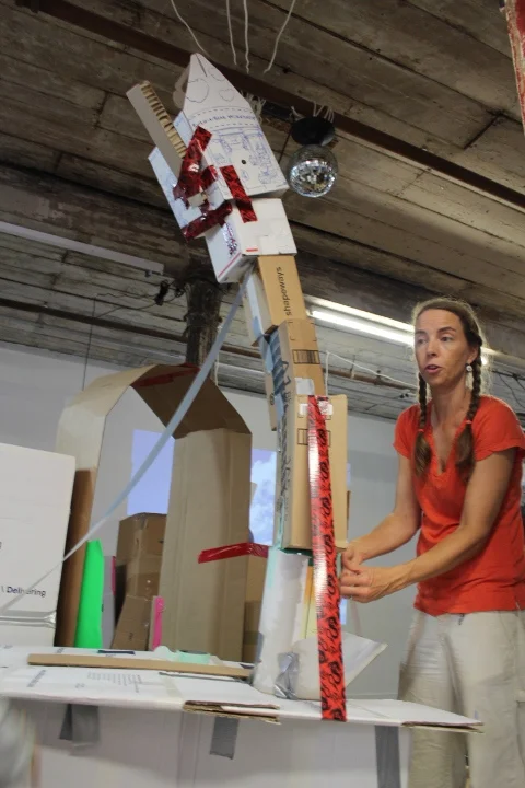 This must be one of our early favorites. The leaning tower of...what? Quick! We need lots of tape for this one!