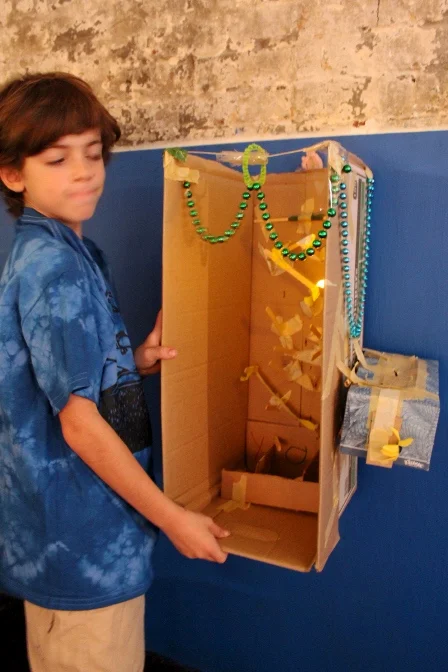 A ball drop game is inspired and very well thought out by this young designer. 
