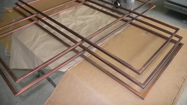 Patinaed frames