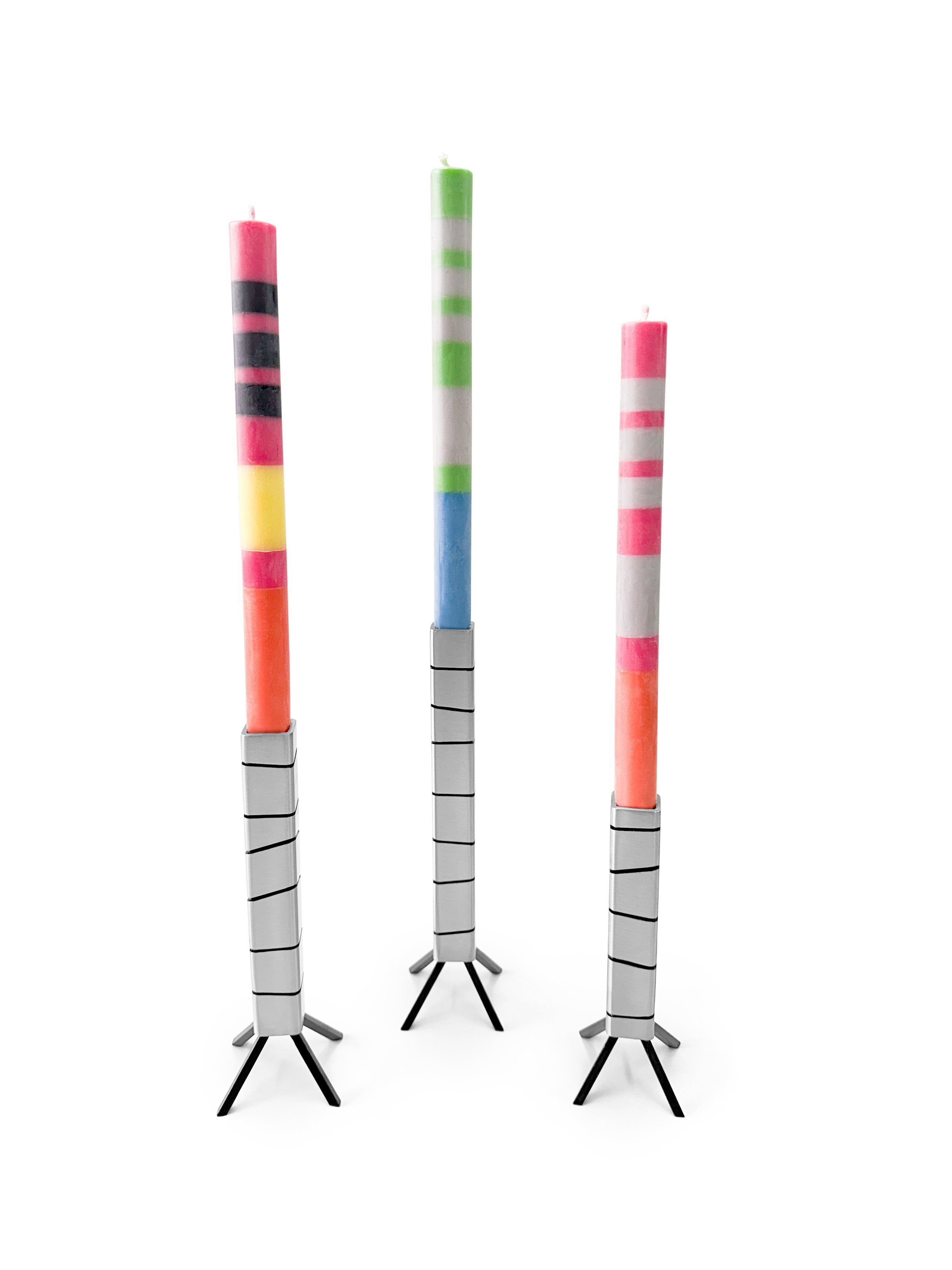 Square Rocket Taper Candle Stands
