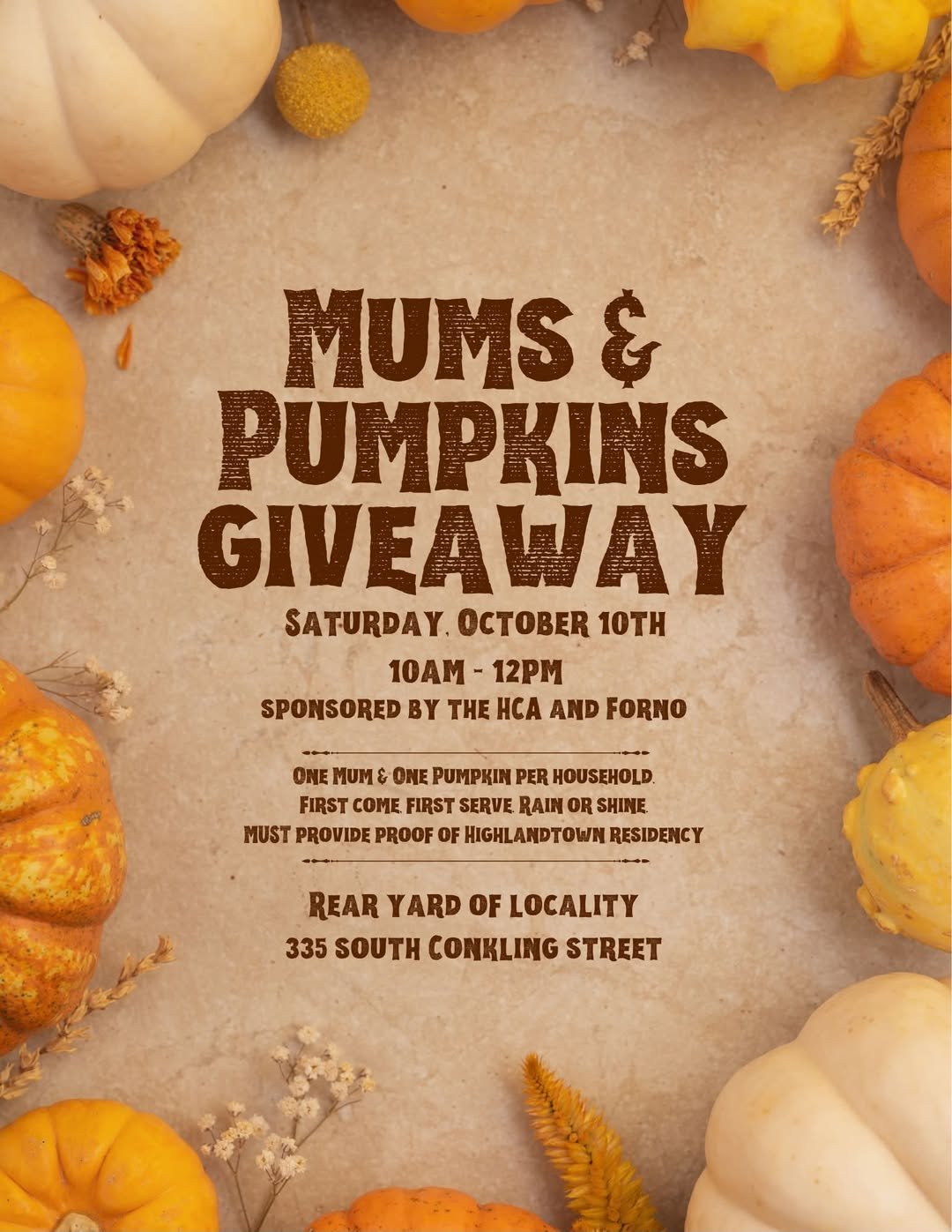 Mums and Pumpkins Giveaway