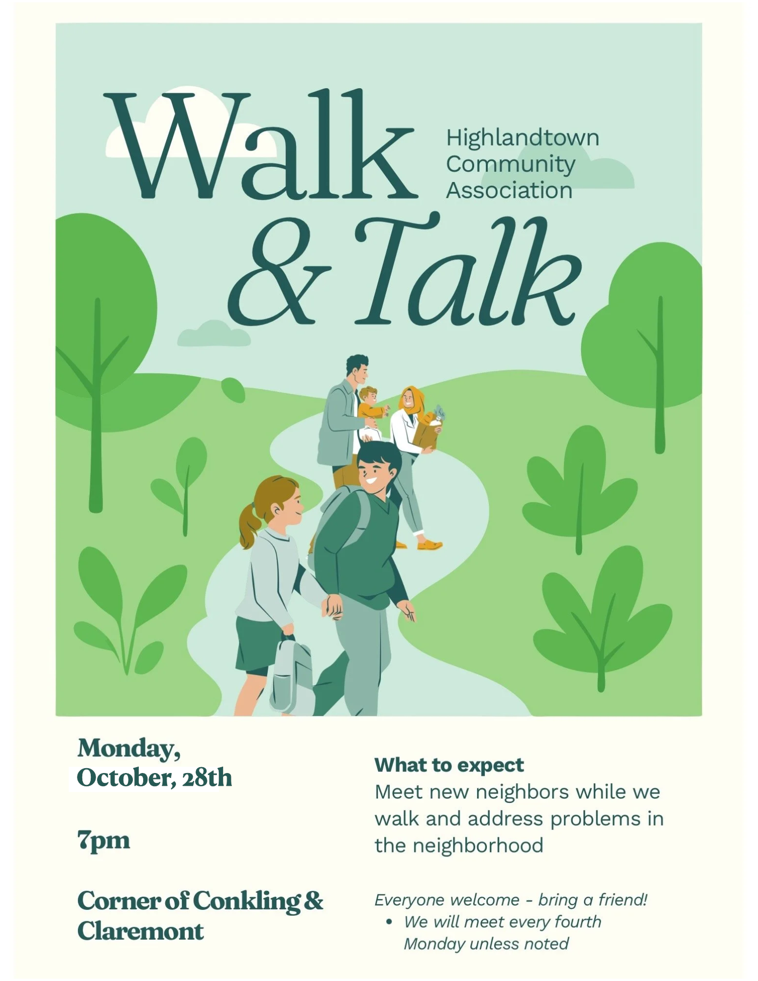 Walk and Talk -  October 21st