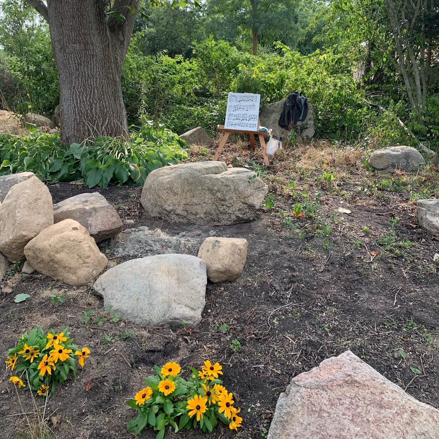 Our new violin classroom #violin #waldorfcapecod #outdoorclassroom
