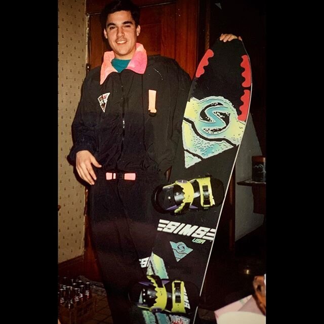 Waaaay Back! 
When your boy was a Snowboard Model for SIMS&reg; HaHa!!! How about that Jumpsuit!!! HaHa! #snowboarding4life #snowboarding #simssnowboards #eastcoast #bluemarsh @montagemountainparks @bigboulderpark @killingtonmtn