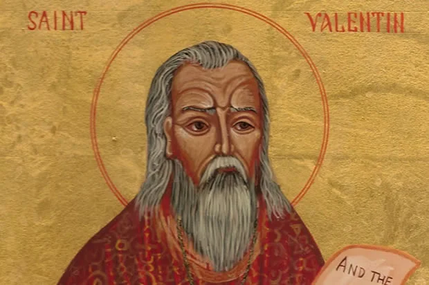 Maybe this is an image of the man, Saint Valentine.