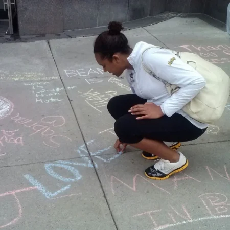 Ruth includes a prayer of love amidst countless words of inspiration, hope, and peace for the city. 
