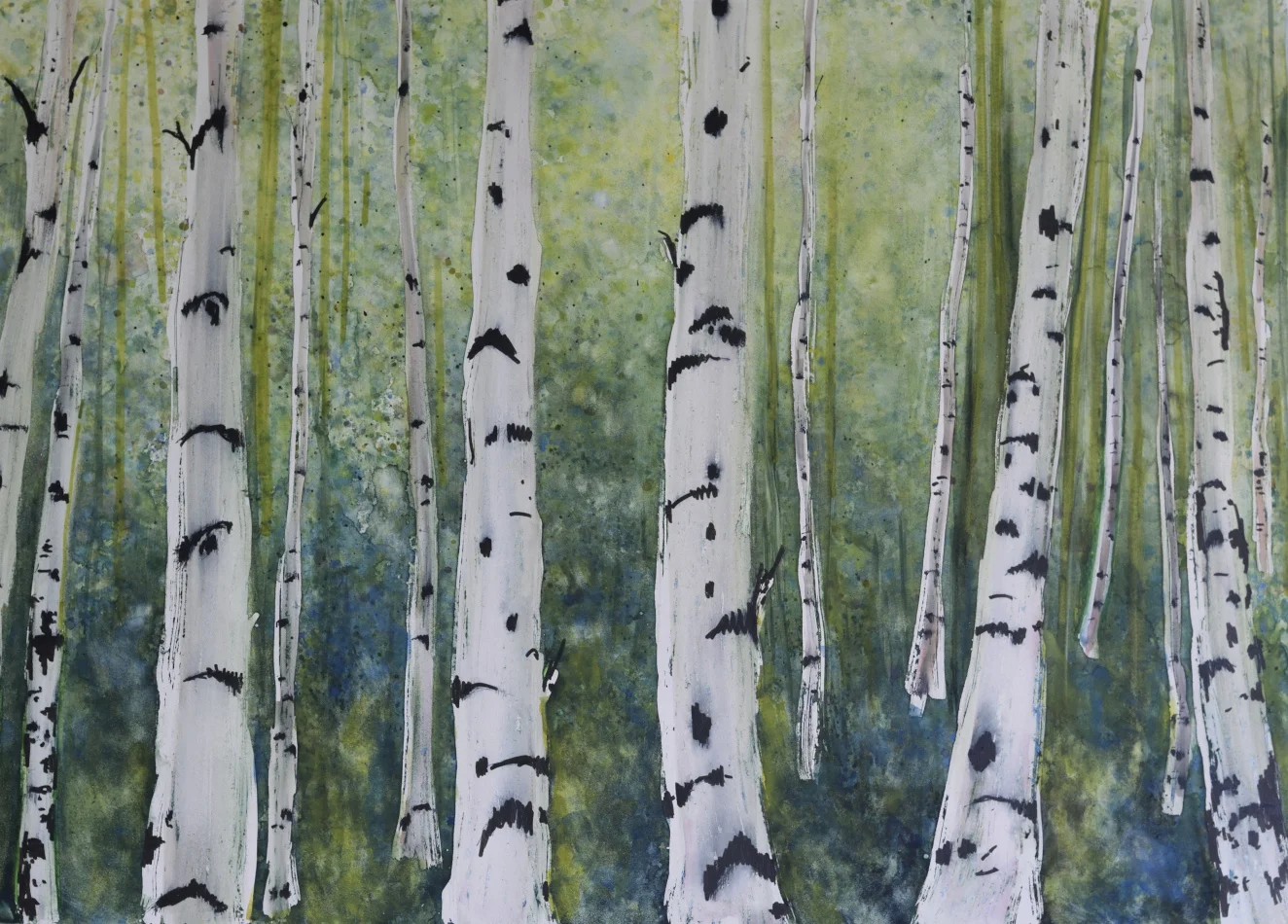 Waking Up Too Early | 20” x 30” | Watercolor on Clay Board