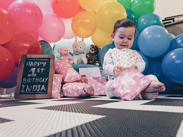 Happy 1st birthday to our radiant ray of sunshine! ❤️☀️🌈🍍