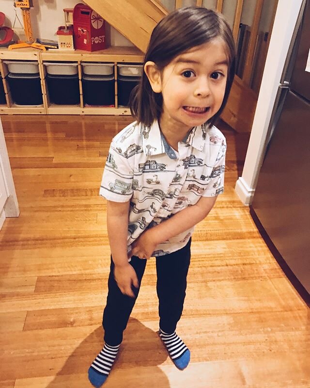 I am getting slightly worried that Ez is now dressing more professionally for Kinda than I am for work! #workingfromhomelife #ezbostyle