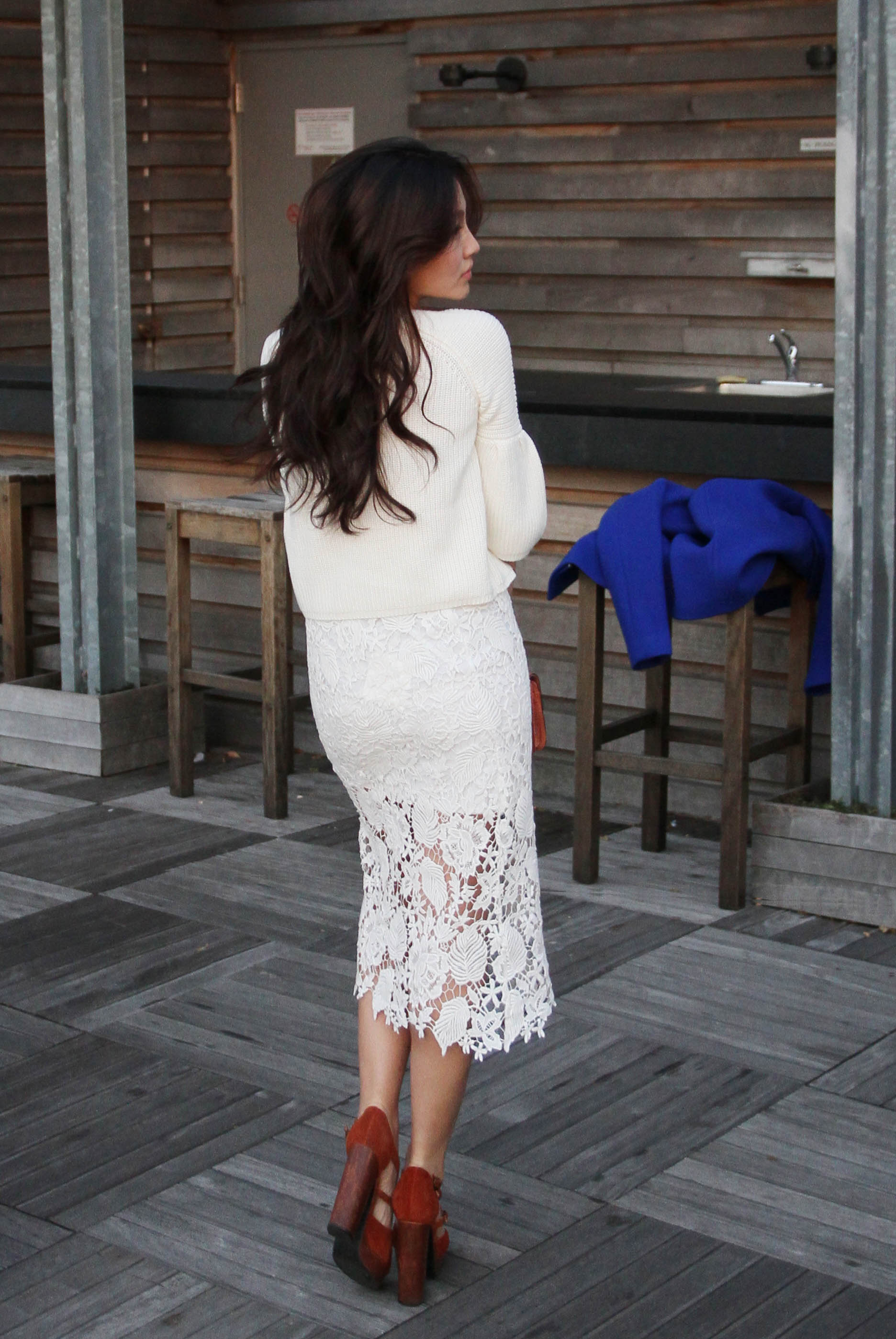 Bell Sleeve white sweater and lacey white skirt .jpg