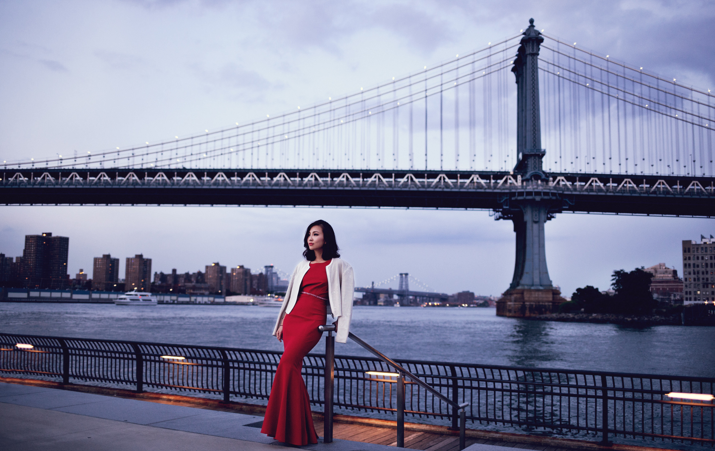 Zac Posen Red gown and leather jacket.jpg