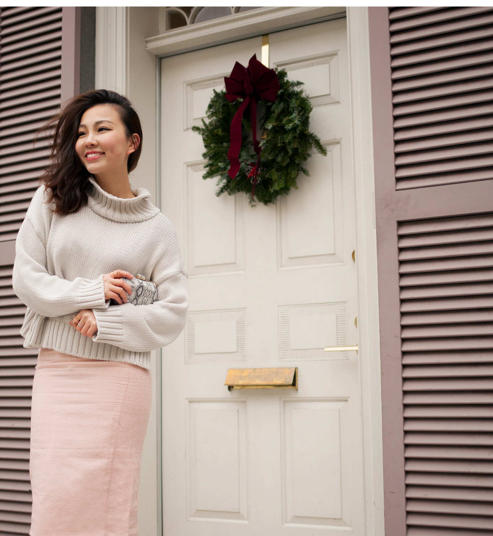 pink pencial skirt and sweater.jpg