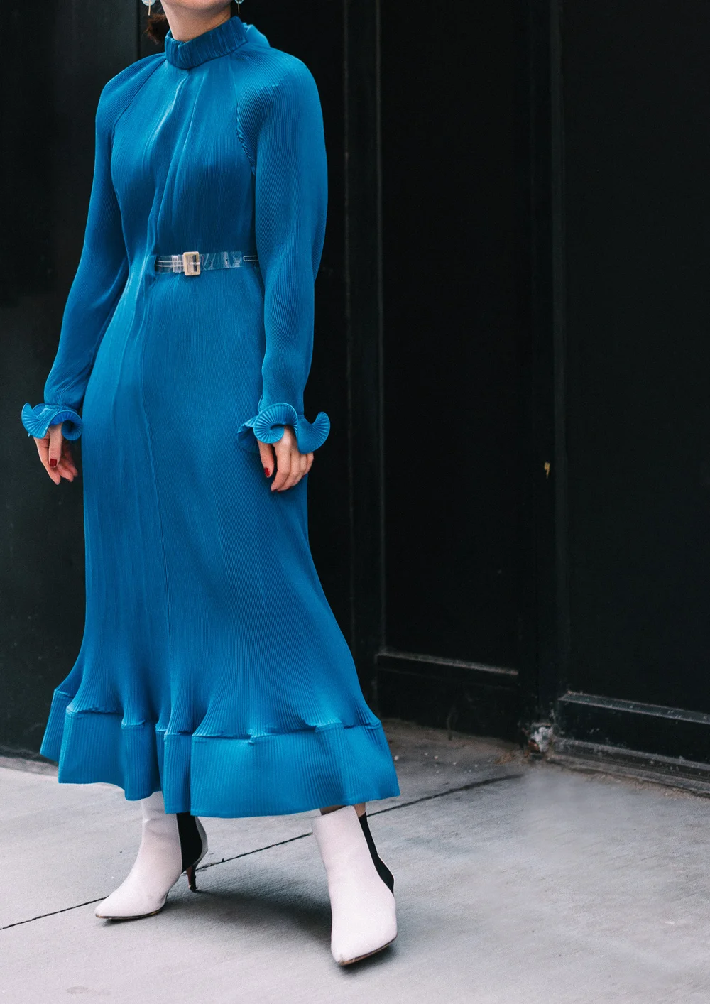 tibi pleated dress with removable belt The Pleated Dress — T-Curate