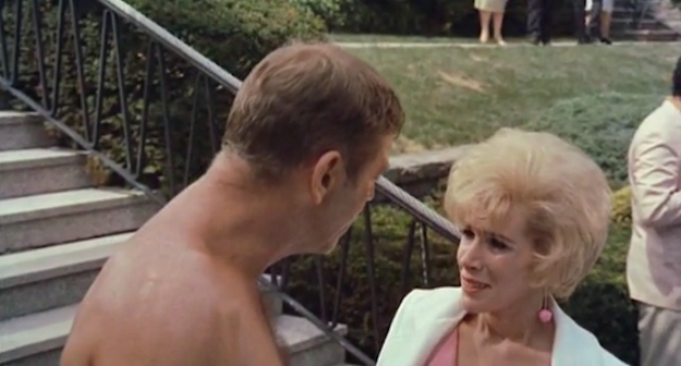 Burt Lancaster and Joan Rivers in 'The Swimmer'