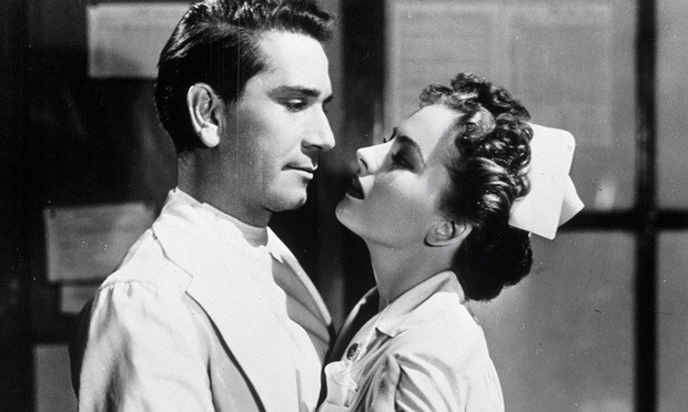 with Richard Conte in The Sleeping City (1950)