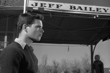 Dickie Moore as 'The Kid' in Out of the Past...