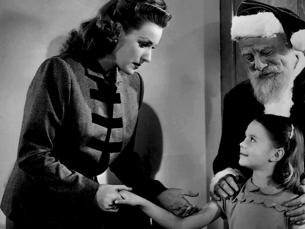 with Edmund Gwenn and Natalie Wood in Miracle on 34th Street (1947)