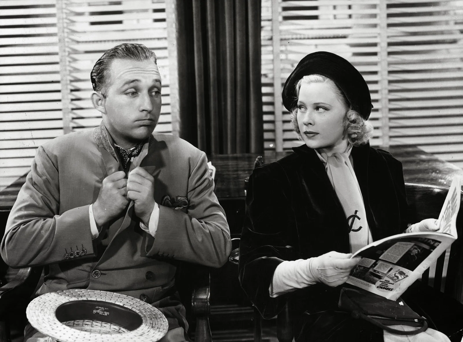 Mary Carlisle as Vicki Clark with Bing Crosby as 'Lefty' Boylan in Double or Nothing