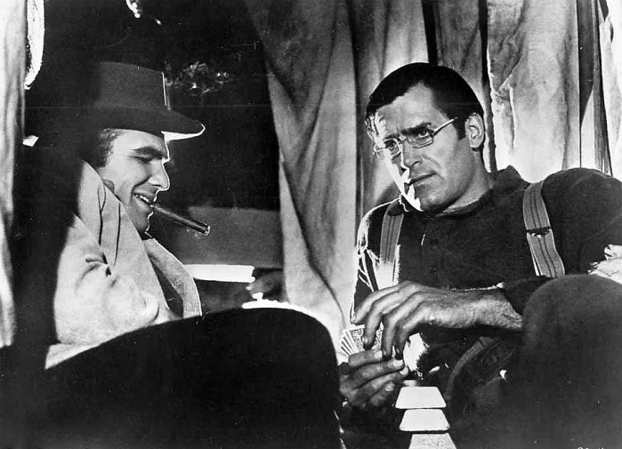 Burt Reynolds and Clint Walker in SAM WHISKEY