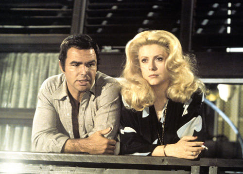 Burt Reynolds and Catherine Deneuve in HUSTLE