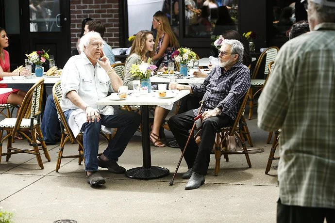 Chevy Chase and Burt Reynolds in THE LAST MOVIE STAR