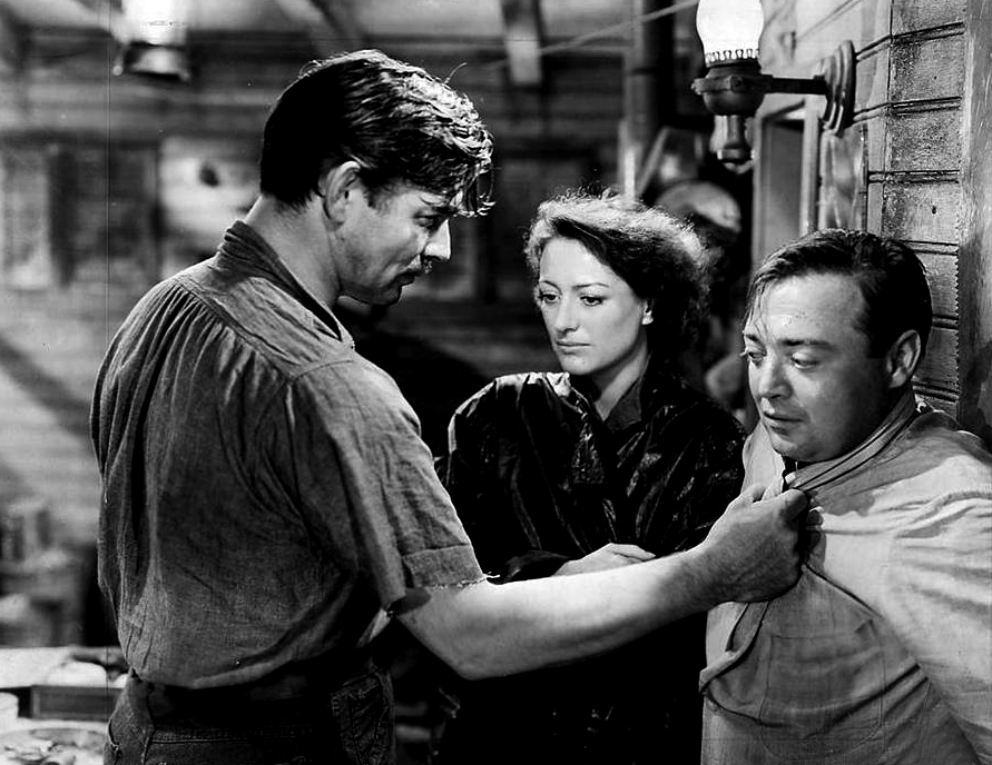 (From left) Clark Gable, Joan Crawford, Peter Lorre