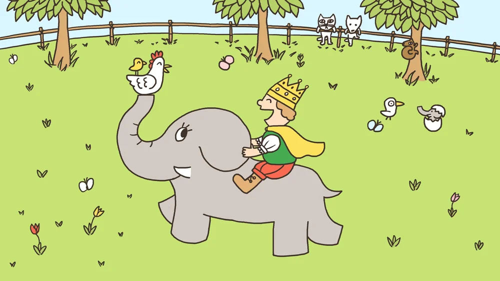 Eテレ おはなしのくに 「ぞうのたまごのたまごやき」