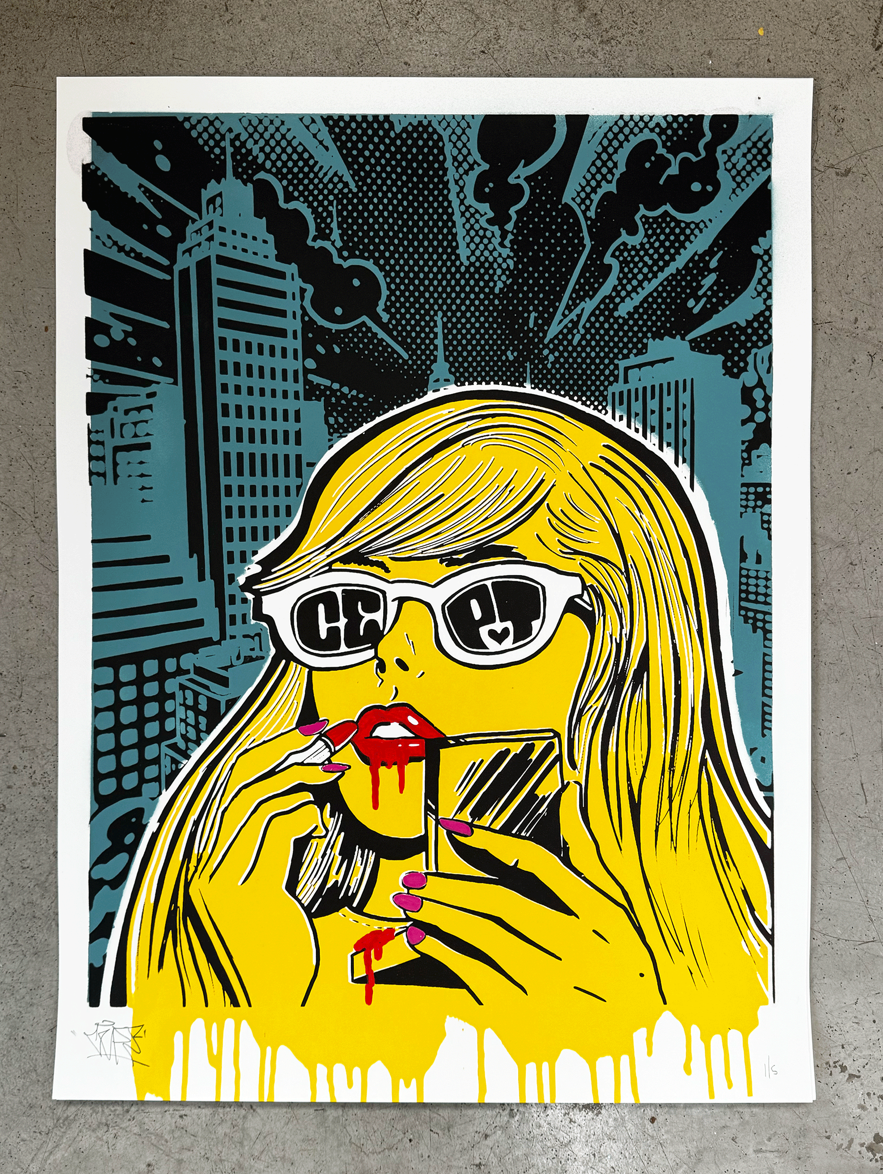 City Slicker   (Yellow/Turq)