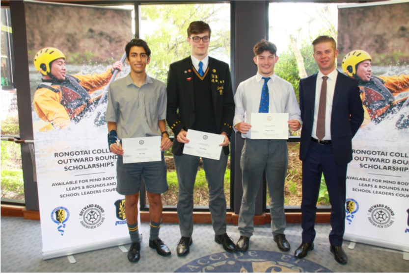 The James Hunter Outward Bound Scholarship supports students to attend courses at Outward Bound in Anakiwa. We are pleased to also have the support of local real estate agent, Ben Terry, from Tommy’s, who sponsors a second student on each occasion. Read about the Outward Bound experiences of Dean, Mac and Jonathan using the link below.