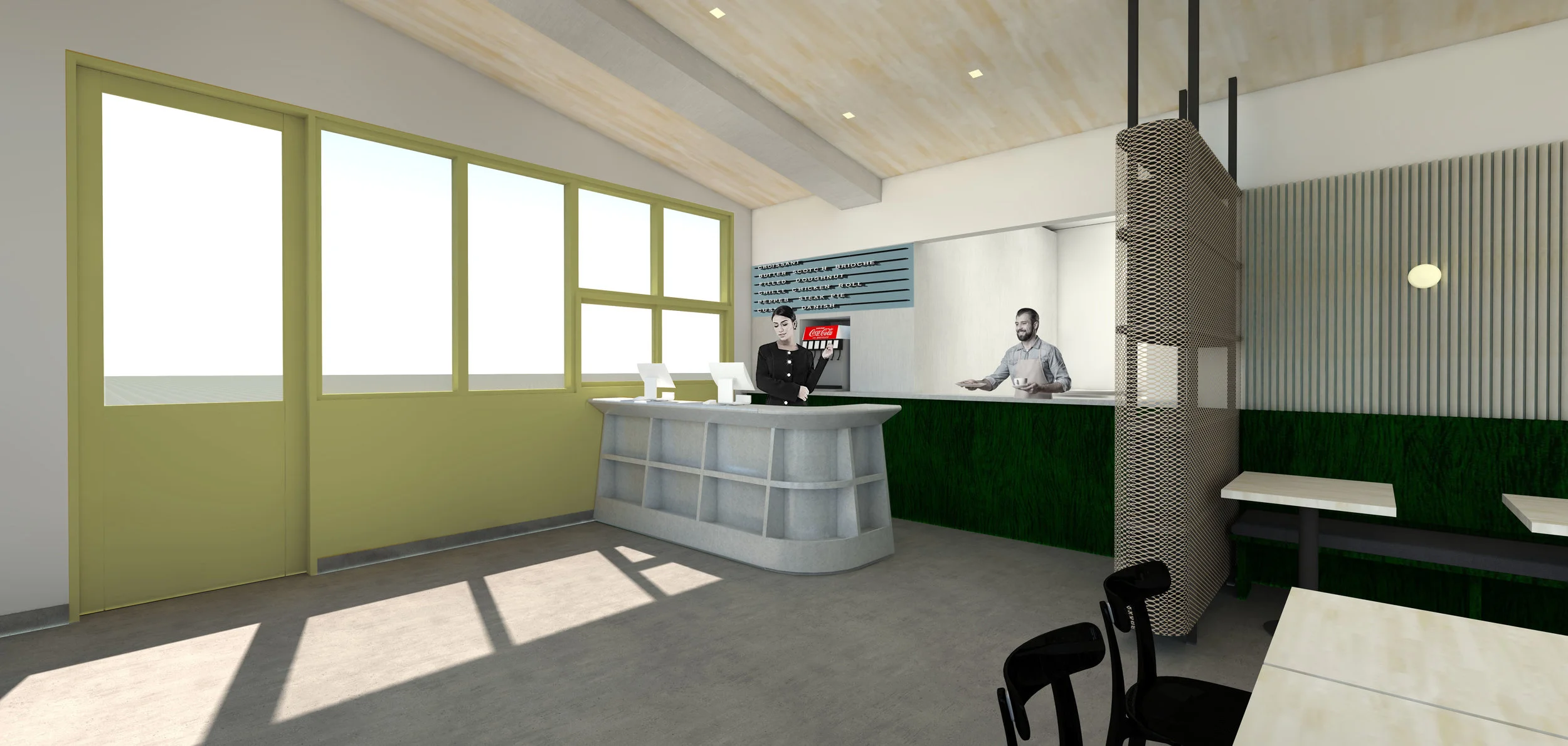ORDERING COUNTER IN ZINC