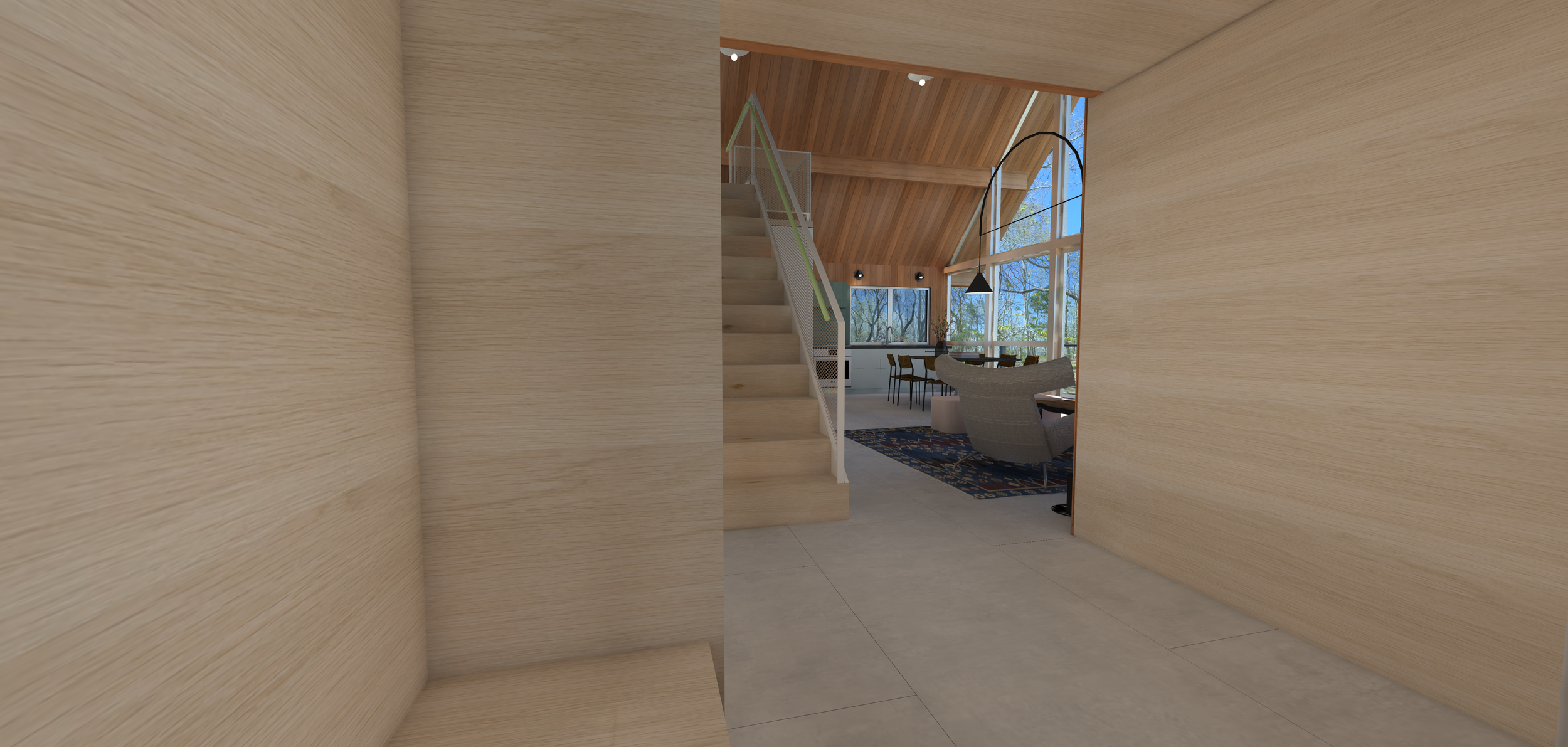 VIEW INTO LIVING ROOM UPON ENTERING HOUSE