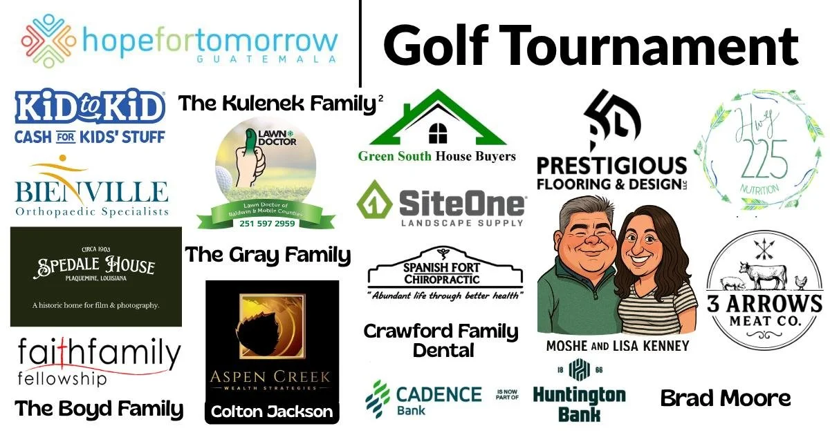🚨Because our Golf Tournament benefiting Hope For Tomorrow is right around the corner, we want to give a special shout-out to our sponsors. We are thankful to God for their generosity. 🏌⛳