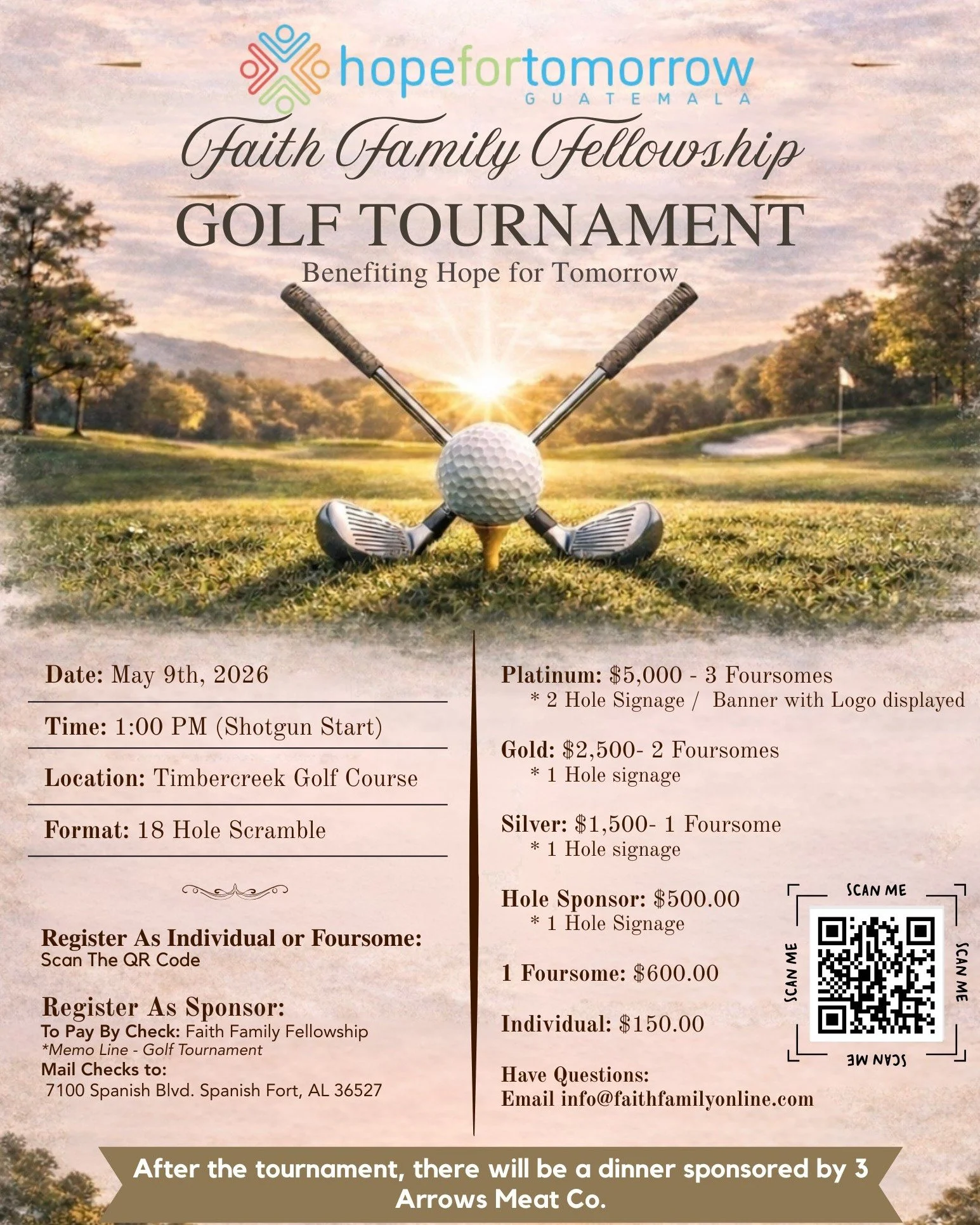 🚨 THE GOLF TOURNAMENT IS STILL ON! 
⏰And guess what? It&rsquo;s almost tee time! ⛳
🌧Even though it's raining, we can&rsquo;t wait to see you on the course!
&mdash; 🕛 Registration: 12:00 PM
&mdash; 🏌️ Shotgun Start: 1:00 PM
&mdash; 🍽️ Dinner &amp