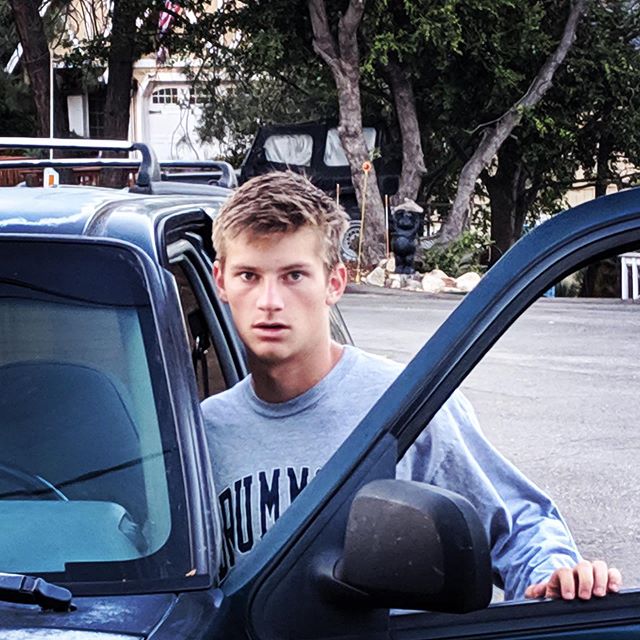 My son Luke, first day as a senior in high school! #greatkid #prouddad