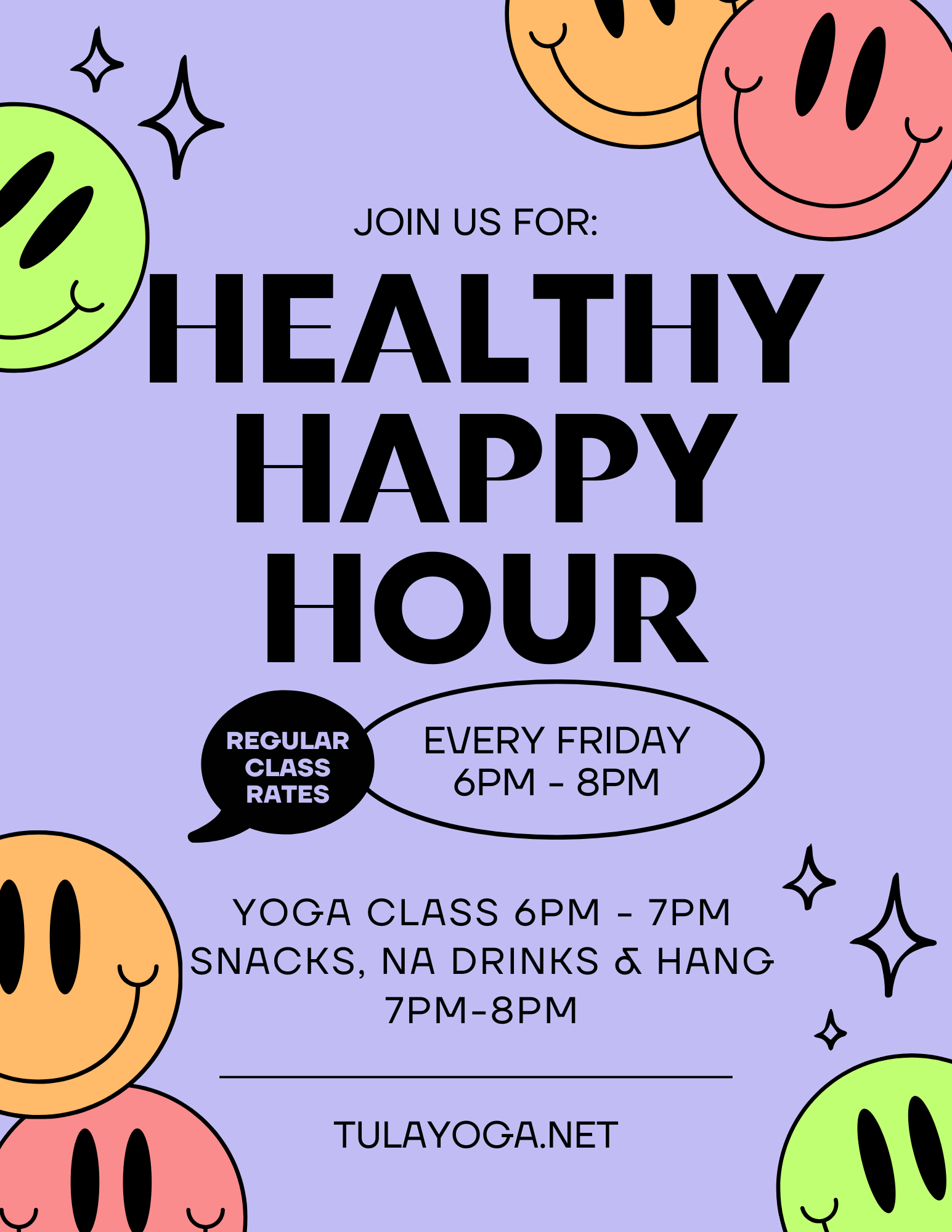 Healthy Happy Hour Yoga (Every Friday Evening)