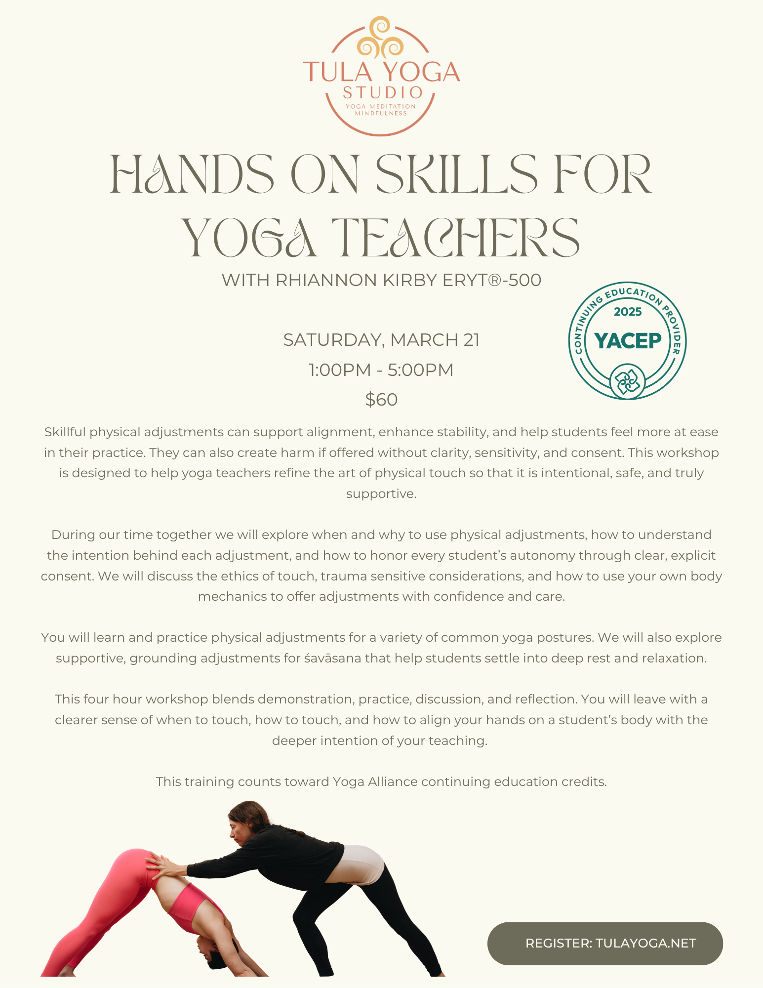 Hands On Skills for Yoga Teachers