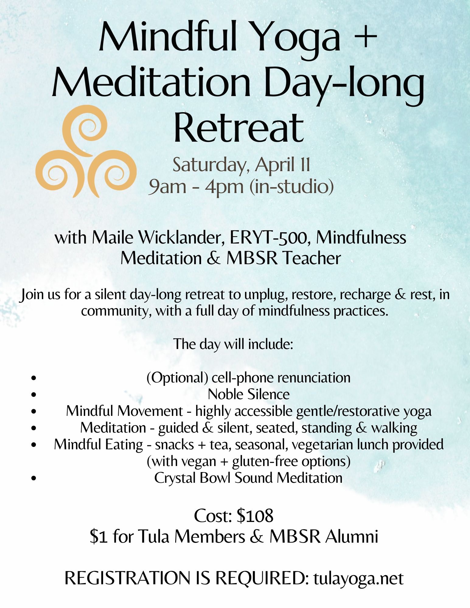 Mindful Yoga + Meditation Day-long Retreat