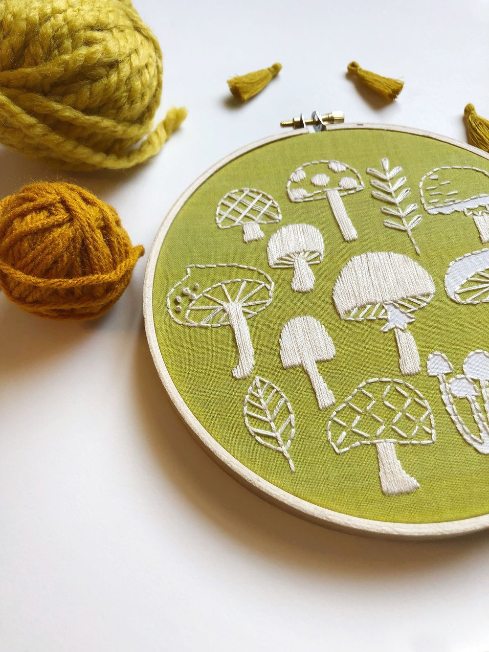 Mushrooms Embroidery Kit