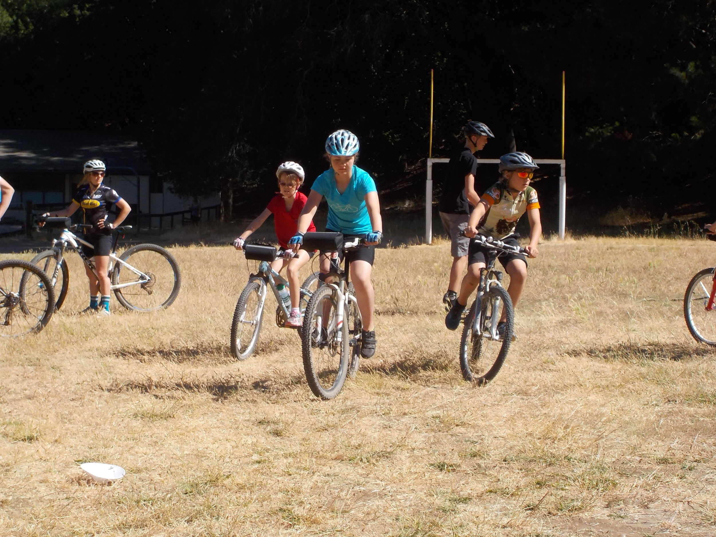 Campers working on skills.