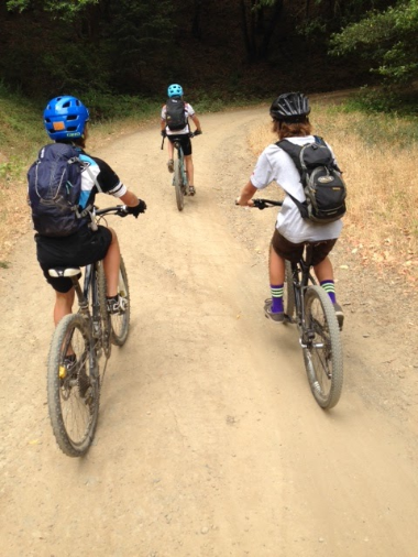 Hitting the trails.