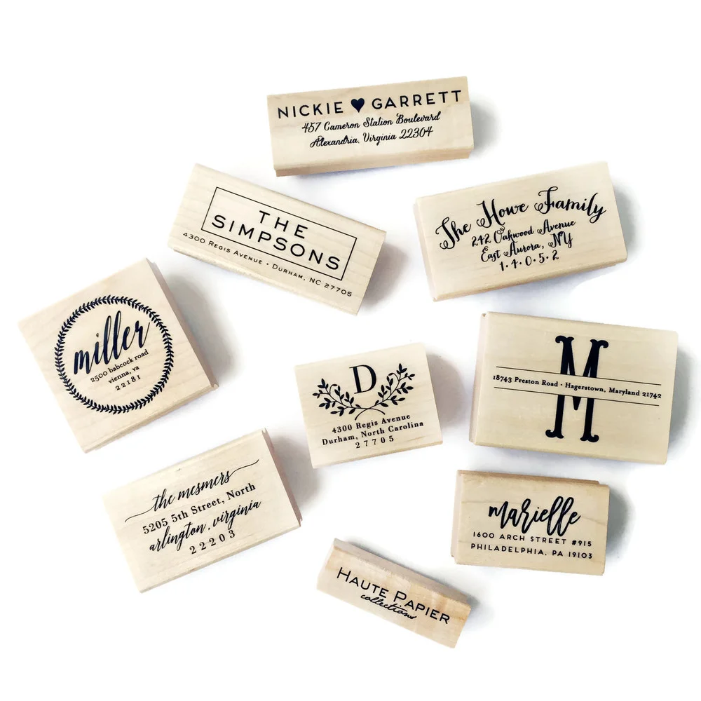 Custom Self-Inking Return Address Stamp - Personalized Book Library Stamp, 10 Colors, 8 Design Options