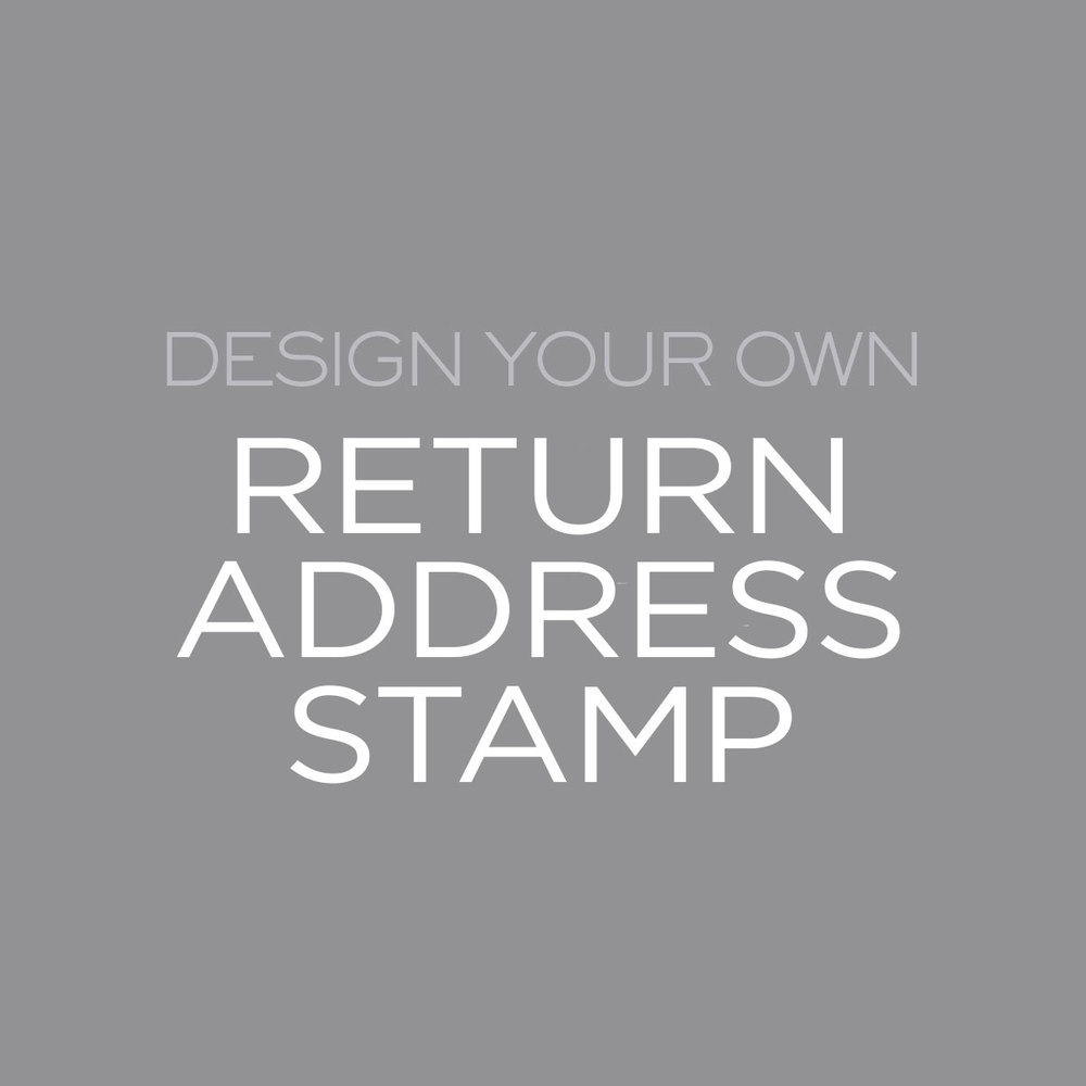 Personalized Logo Stamp with Return Address