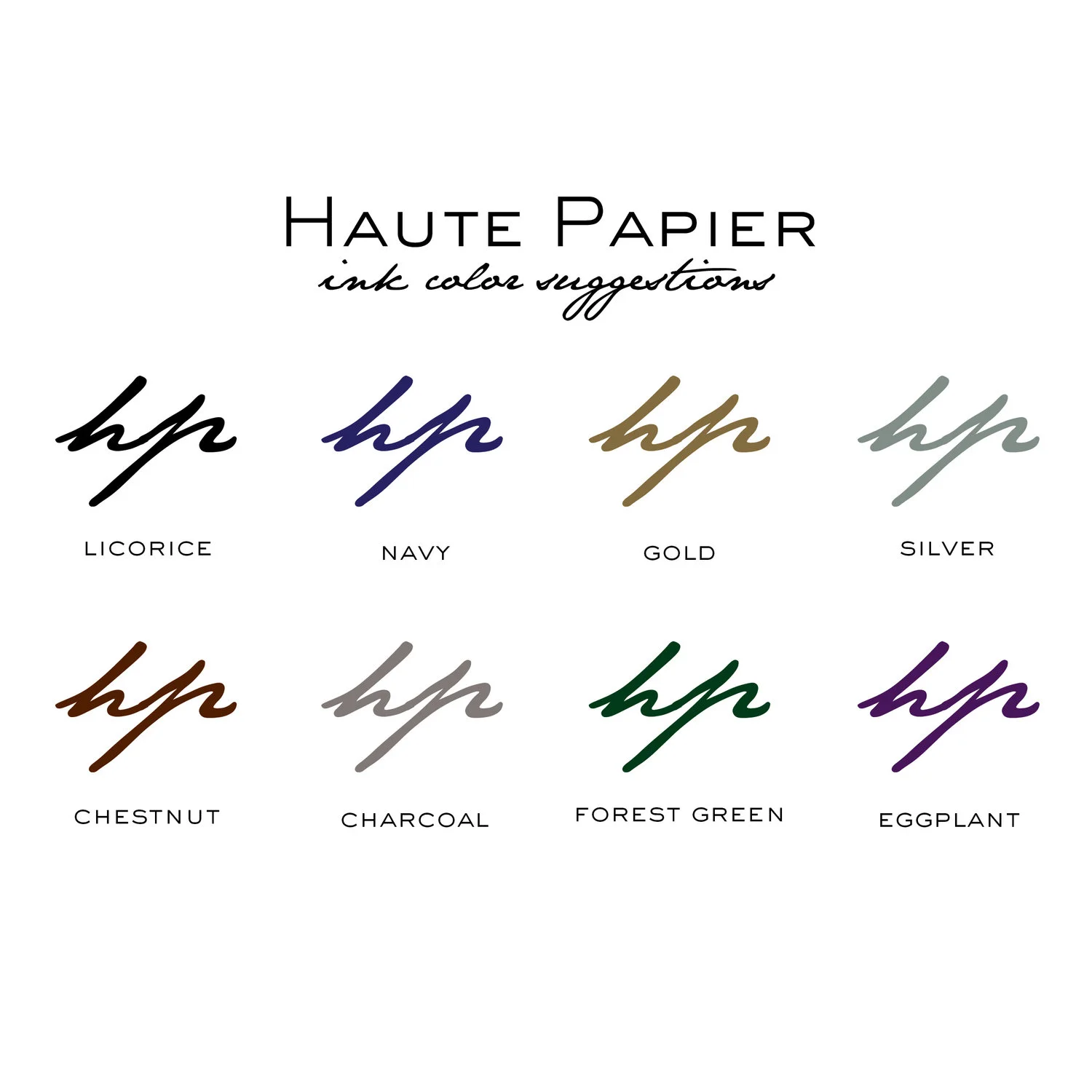 Letterpress Ink Colors