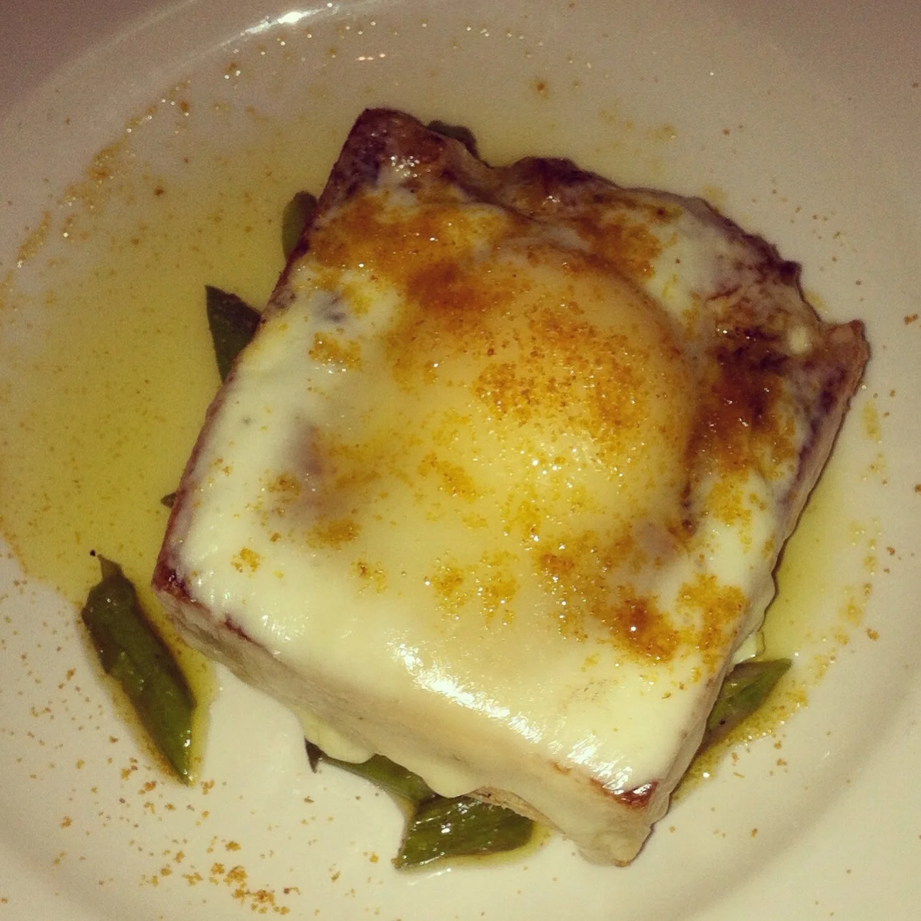 Truffle egg toast, photo by shanaspeakswine.com