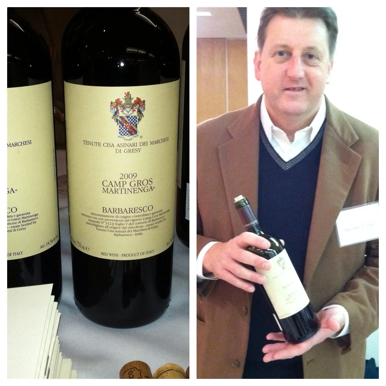 Marchesi di Gresy Barbaresco and Jeff Chilcott, Cellarmaster. Photo by Shana Speaks Wine.