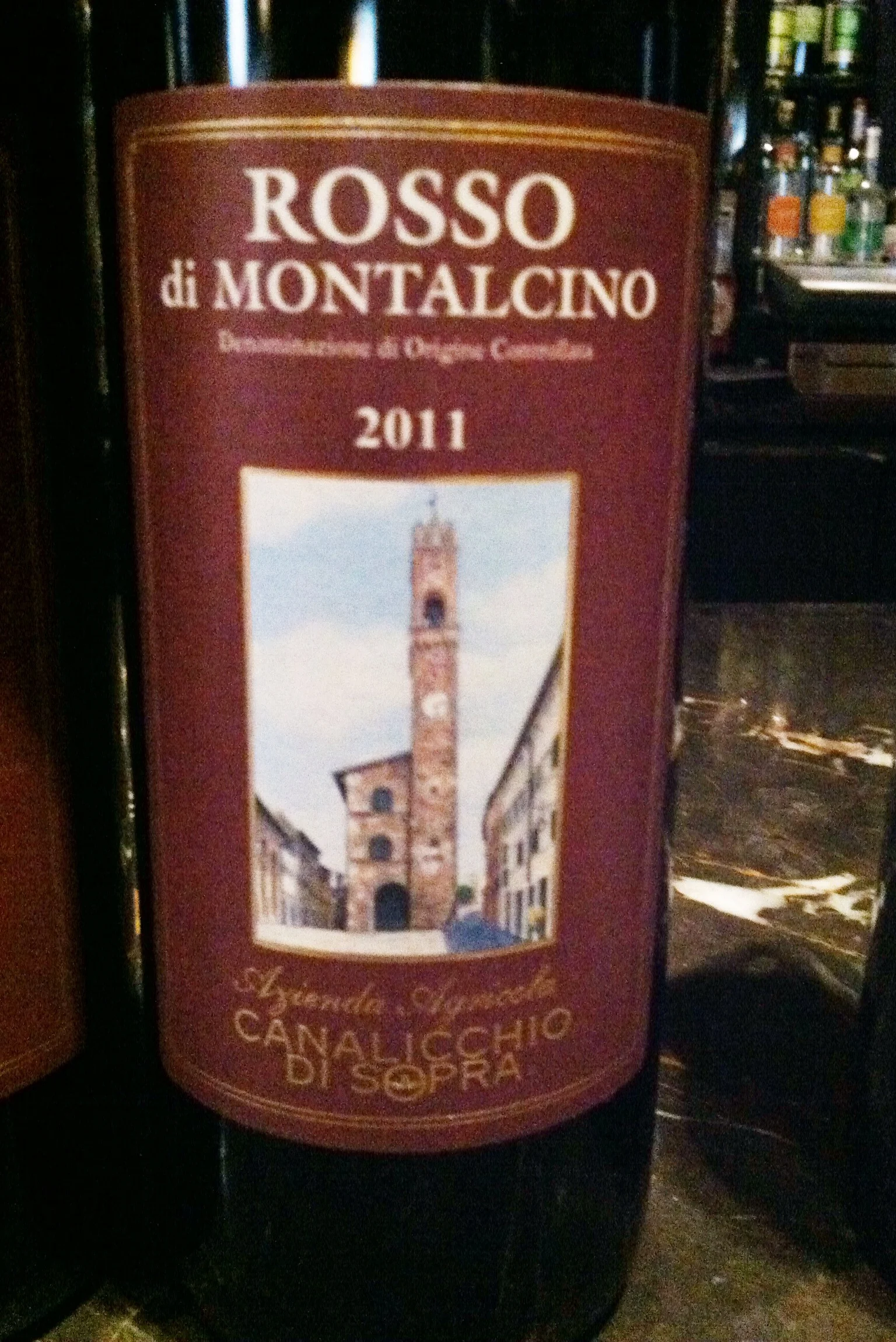 Rosso di Montalcimo, photo by Shana Sokol of Shana Speaks Wine
