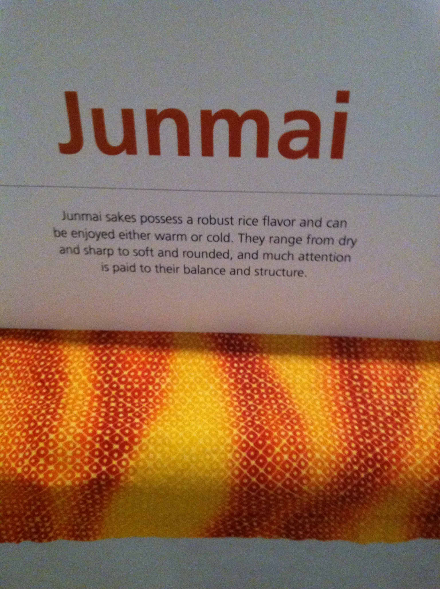 Junmai sake. Photo by Shana Sokol, Shana Speaks Wine.