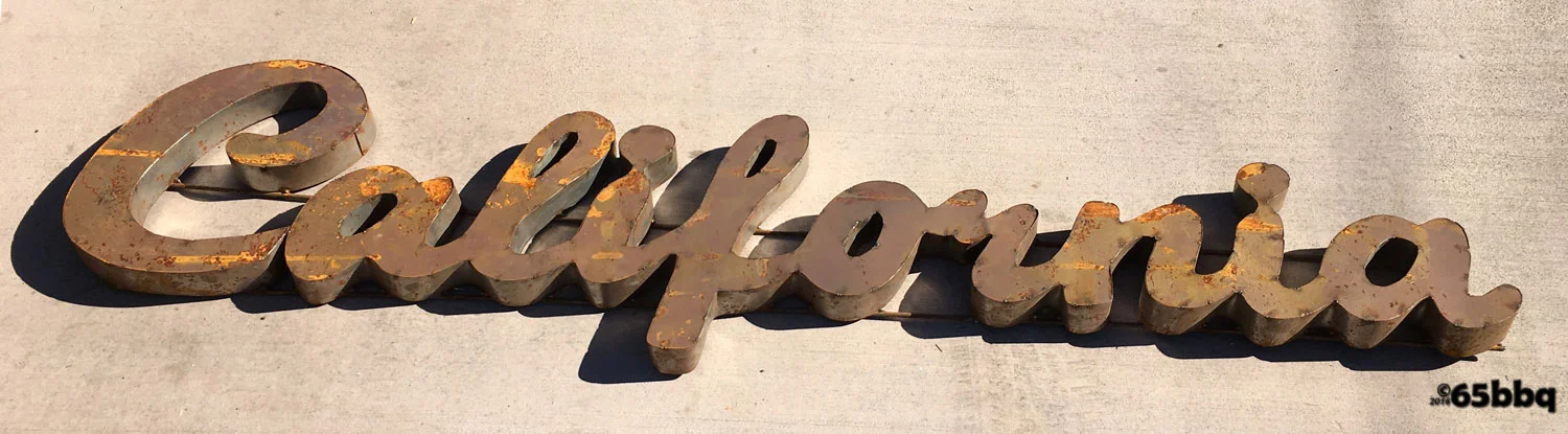 Pomona Swap Meet California Metal Sign 65bbq