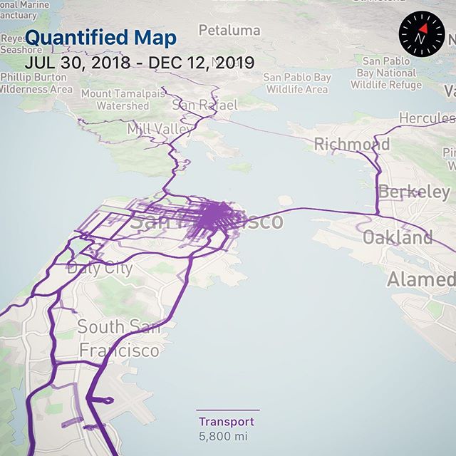500 days of tracking on #quantifiedmap! 🌎🌍🌏
🚗 5,800 miles
🚶🏼&zwj;♂️1,270 miles
🏃🏼&zwj;♂️600 miles
🚴🏻&zwj;♂️ 240 miles